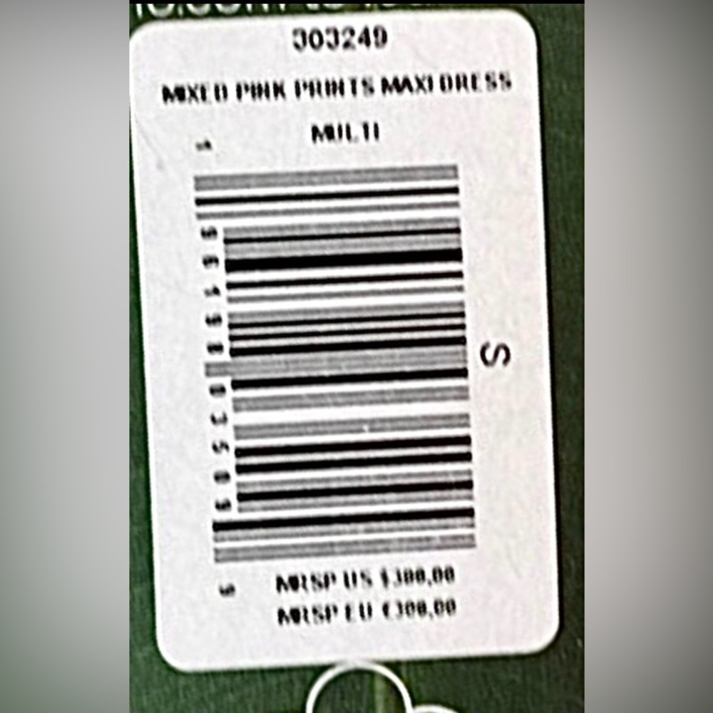 Farm Rio Halter Neck Maxi Dress Cotton Mixed Pink Pastel Print Size S NWT - Picture 14 of 14